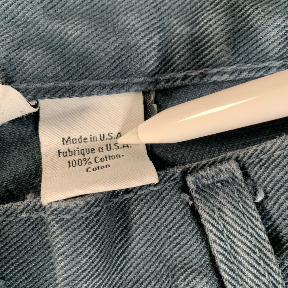 Calvin Klein Men Jeans 38x32 Teal Vintage Easy Fit Zip Fly Denim Made in USA - Picture 4 of 6